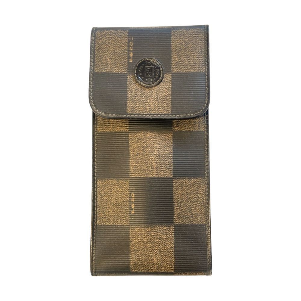 FENDI Vintage Penguin Checkered Print Sunglasses/Eyeglasses Case